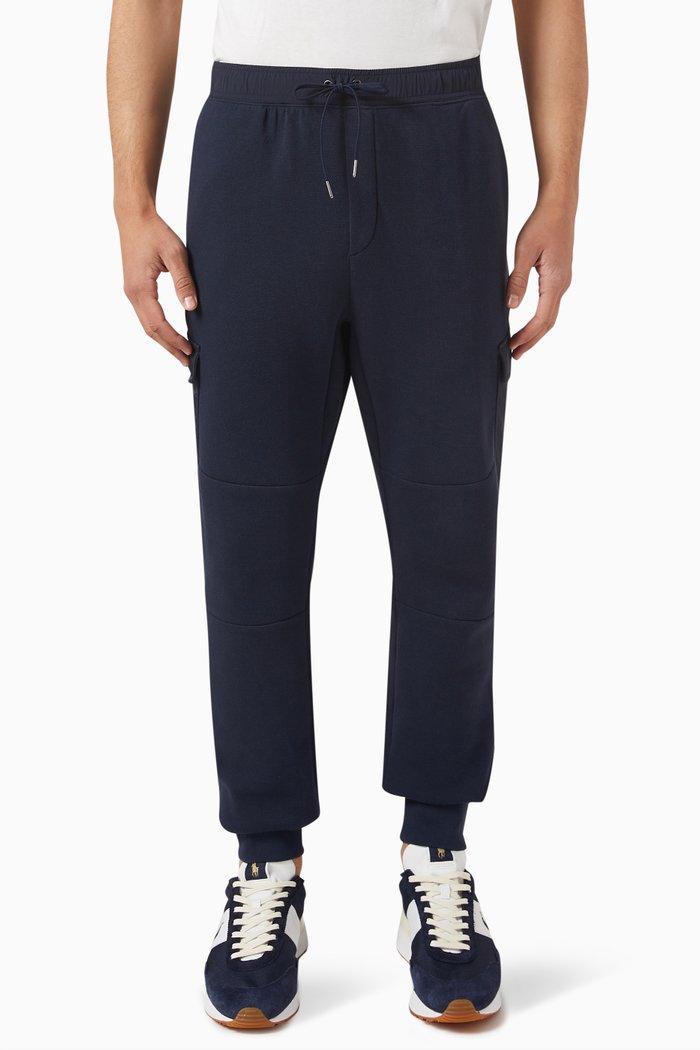 

Cargo Pants in Cotton Jersey, Blue