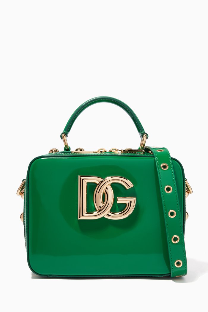 

3.5 Top-handle Bag in Patent Leather, Green