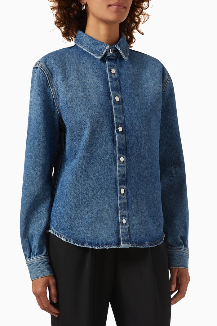 Erin Shirt in Denim, Blue