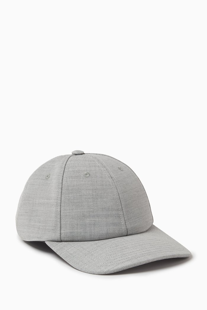 

Baseball Cap in Wool, Grey