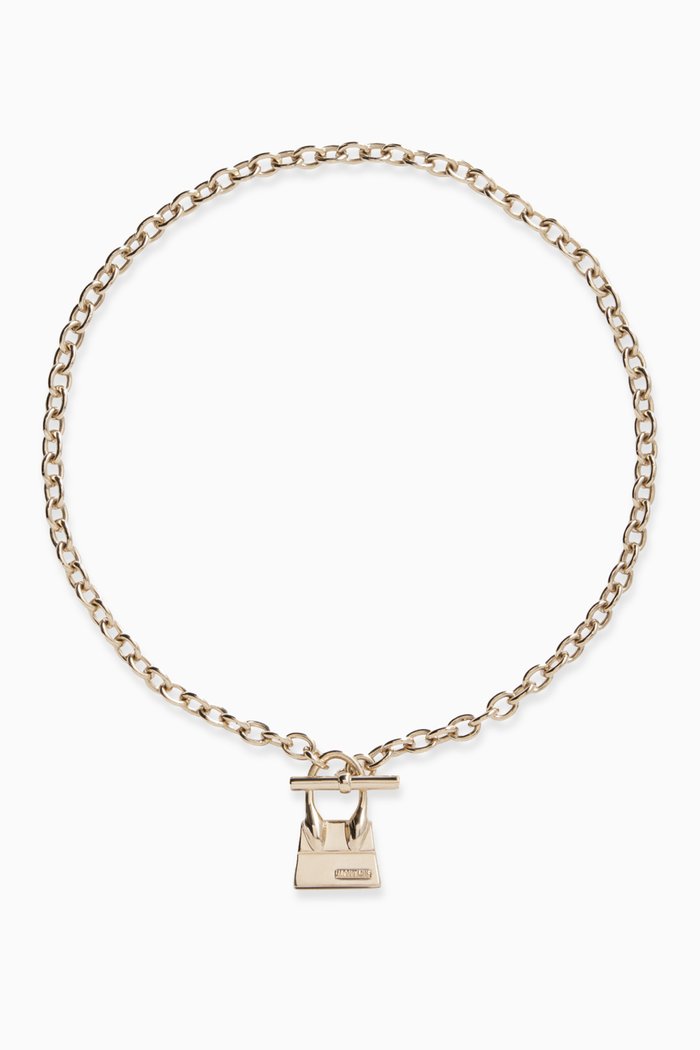 

Le Collier Chiquito Barre Necklace in Brass, Gold