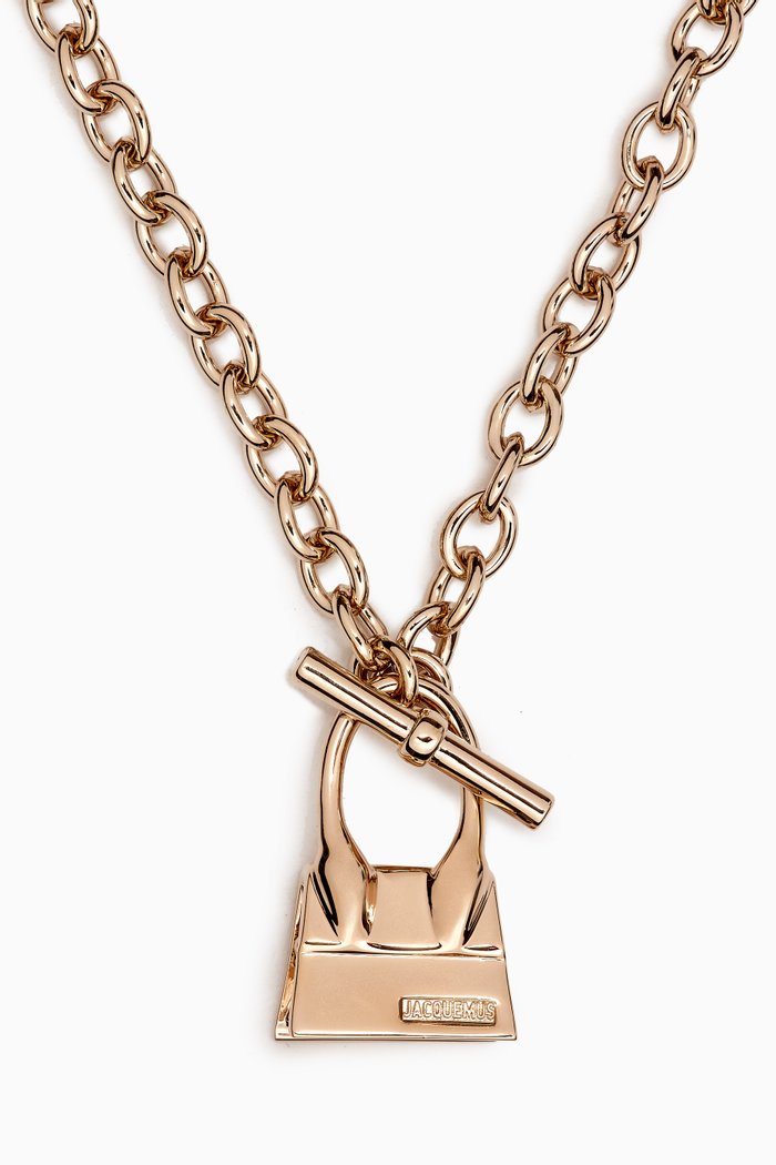 

Le Collier Chiquito Barre Necklace in Brass, Gold