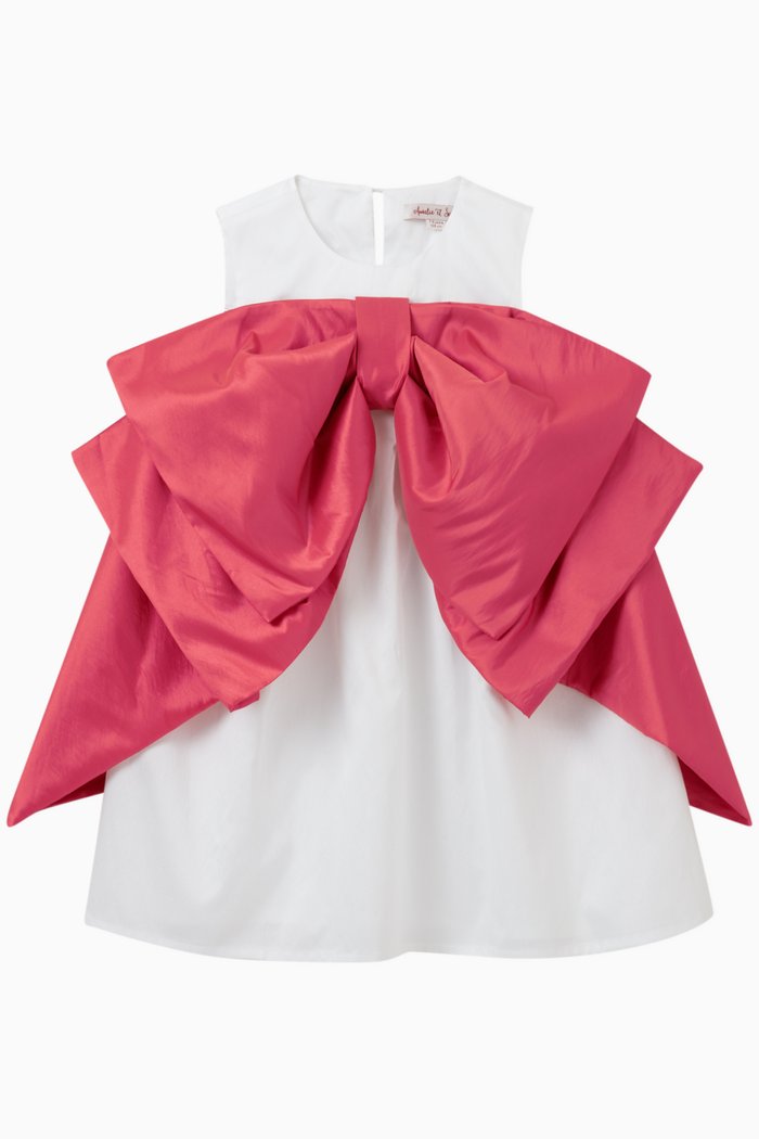 

Bonbon Dress in Cotton-blend, White