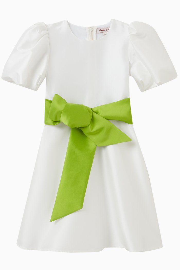

Flower Girl Dress in Polyester-blend, White