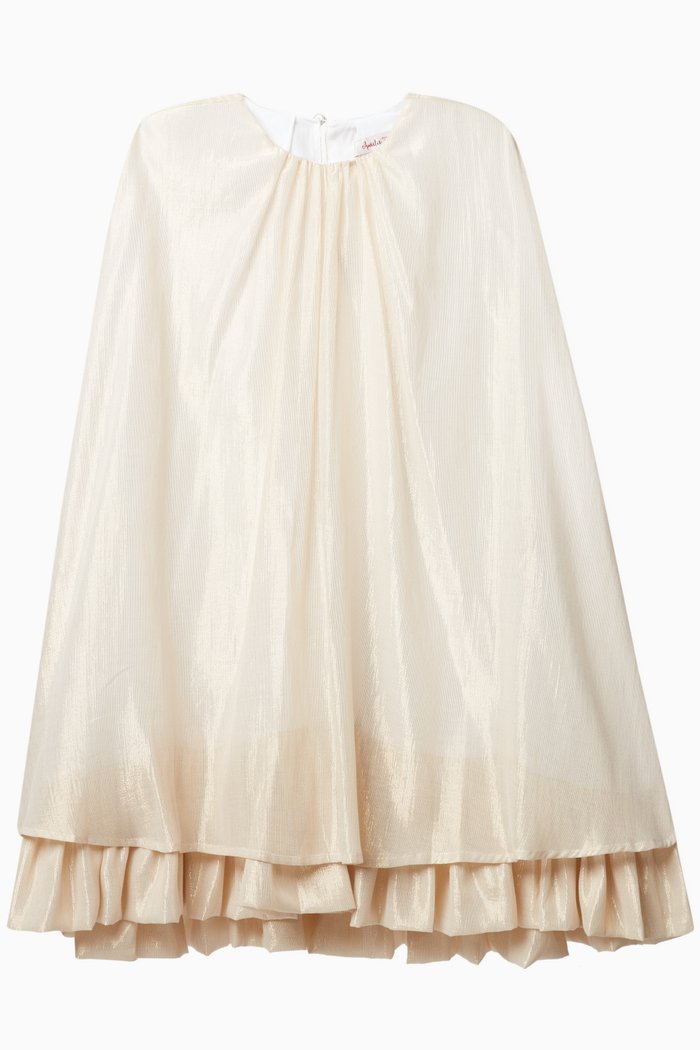 Goldie Dress in Polyester, Gold