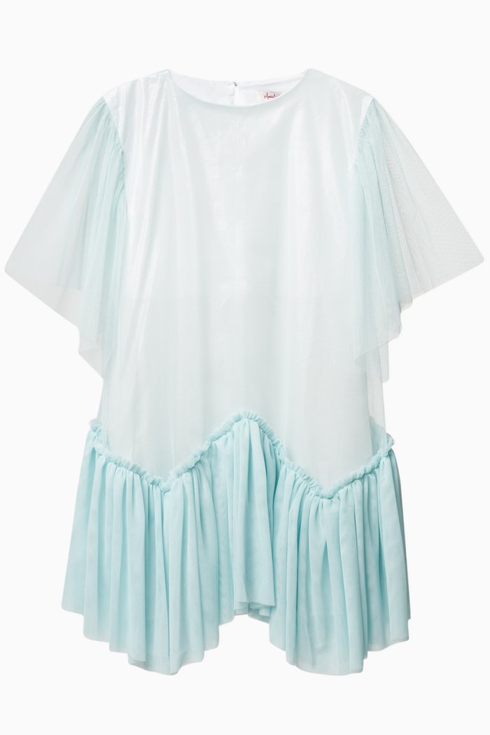 

Nenuphar Dress in Nylon, Blue