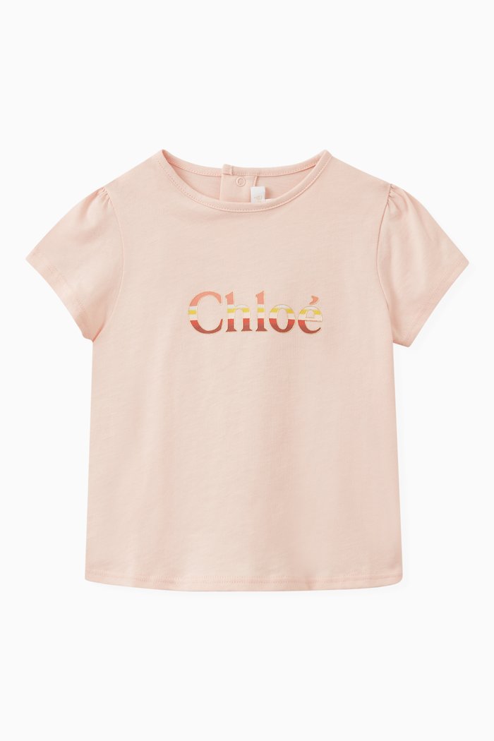 

Logo T-shirt in Cotton, Pink