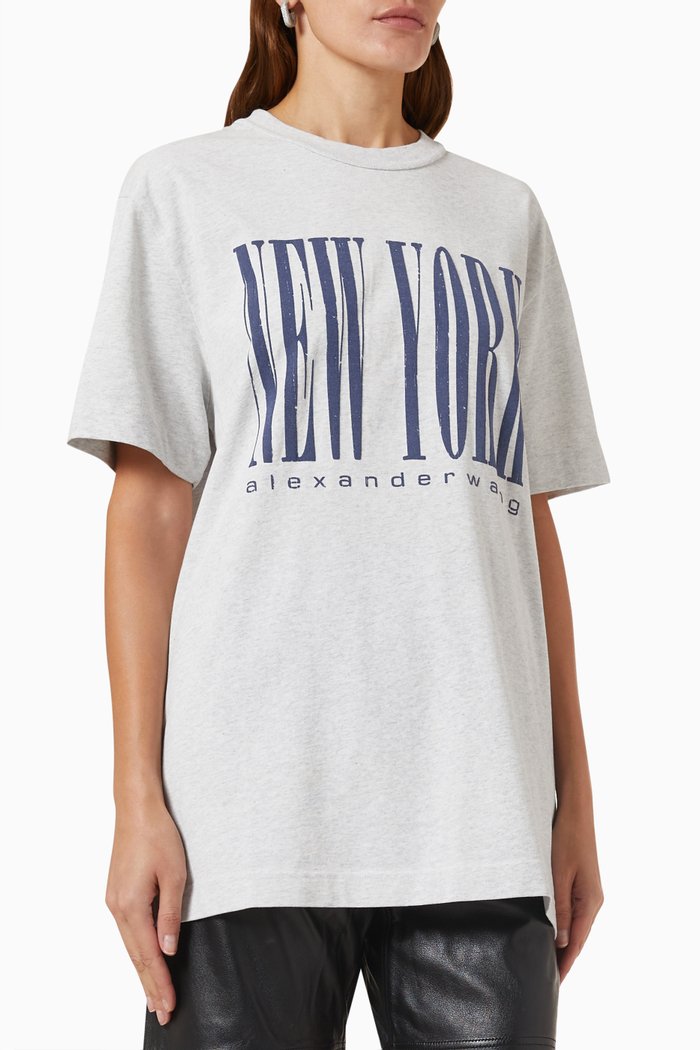 

NY Puff T-shirt in Compact Jersey, Grey