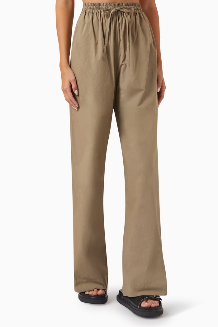 

The Relaxed Pants in Organic Cotton Poplin, Neutral