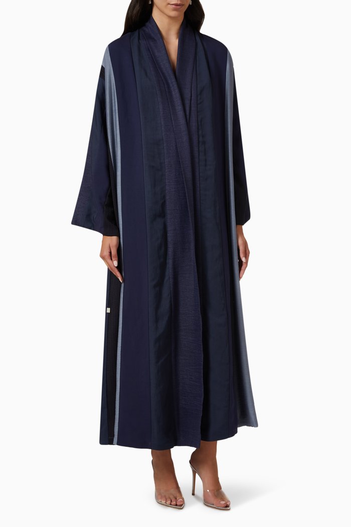 

Stripe Panelled Abaya, Multicolour