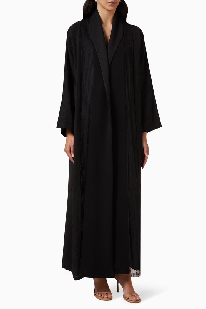 

Lapel-collar Abaya, Multicolour