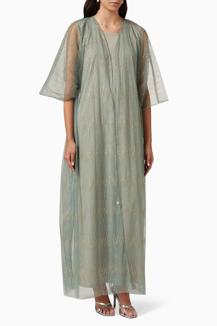 

Wedding Embellished Abaya, Green
