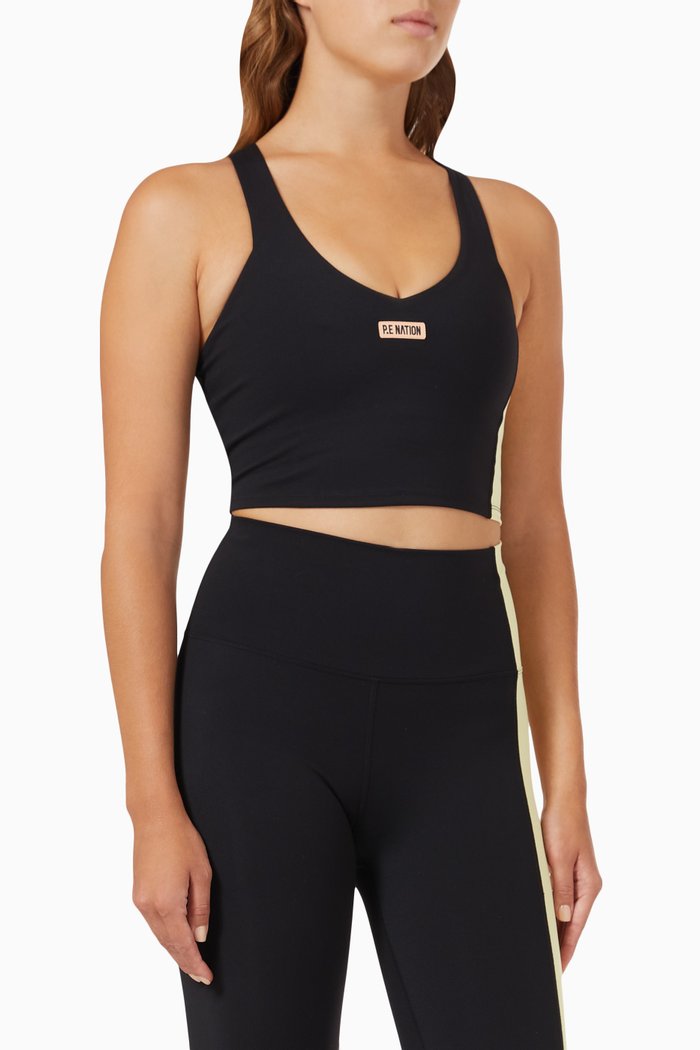 

Dedication Sports Bra in Recycled Nylon, Black