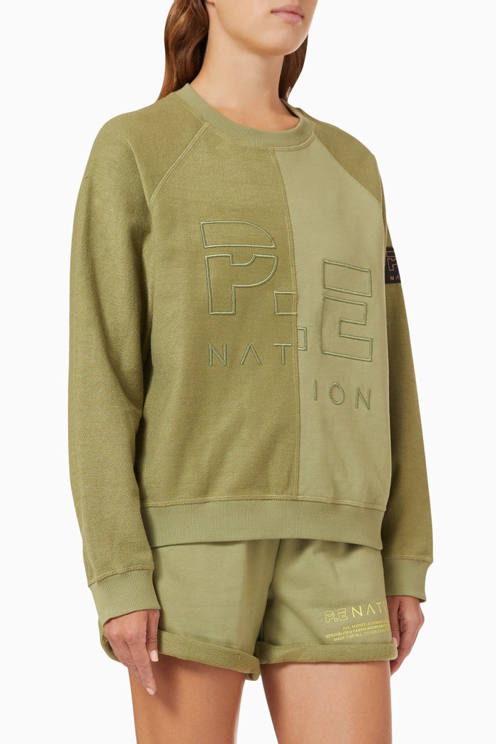 

Observation Logo Sweatshirt in Organic Cotton, Green
