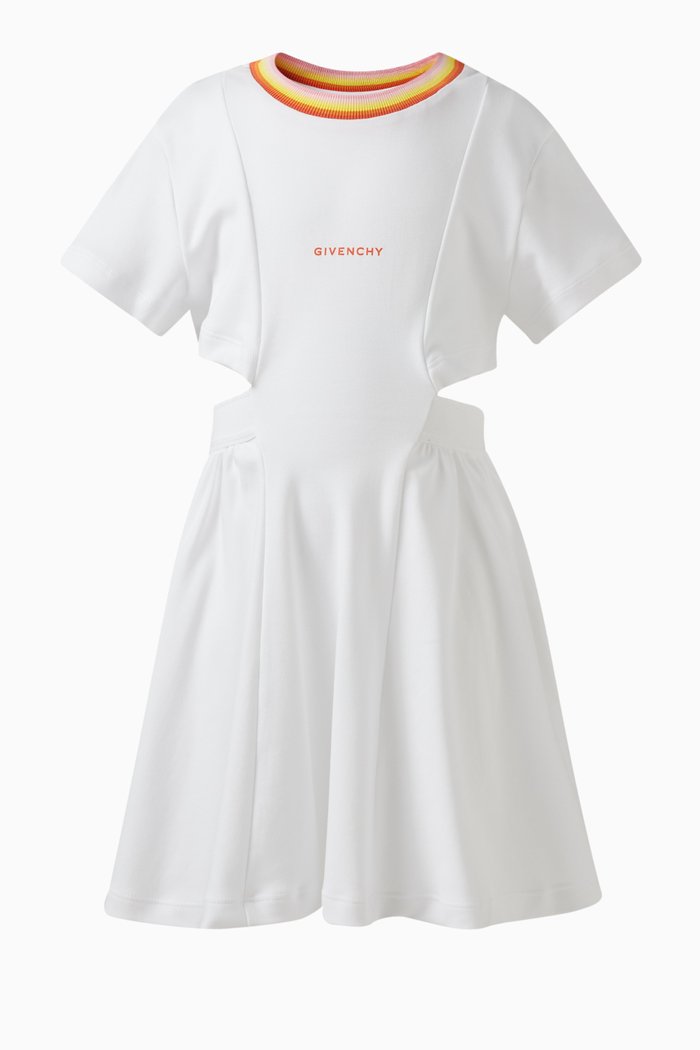 

Logo-print Dress in Cotton, White