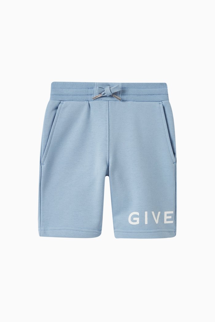 

Logo-print Sweatshorts in Cotton-blend, Blue