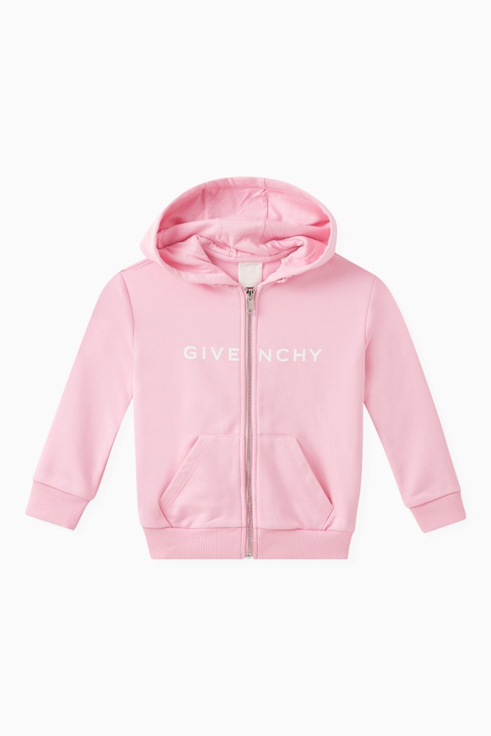 

Logo Hoodie in Cotton, Pink
