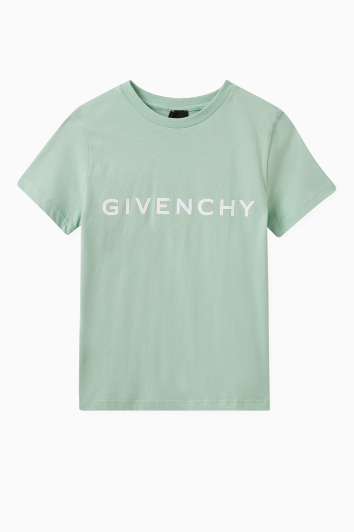

Logo Print T-shirt in Cotton, Green