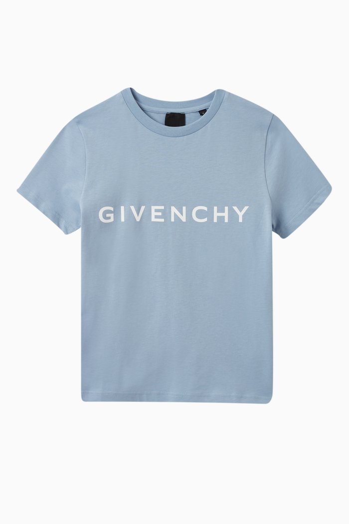 

Logo Print T-shirt in Cotton, Blue