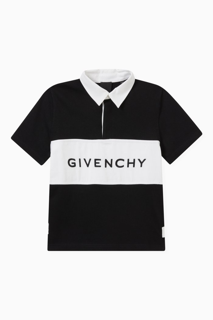 

Logo Polo Shirt in Cotton, Black