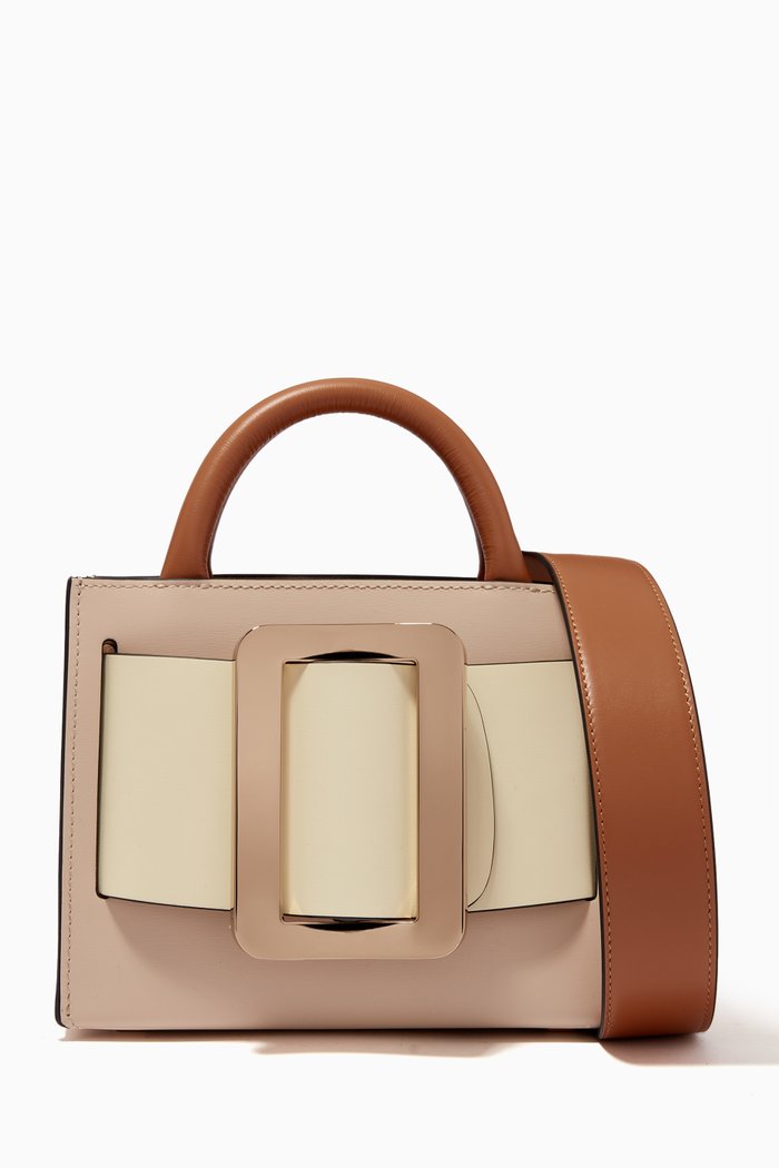 

Bobby 18 Tote Bag in Calfskin, Neutral