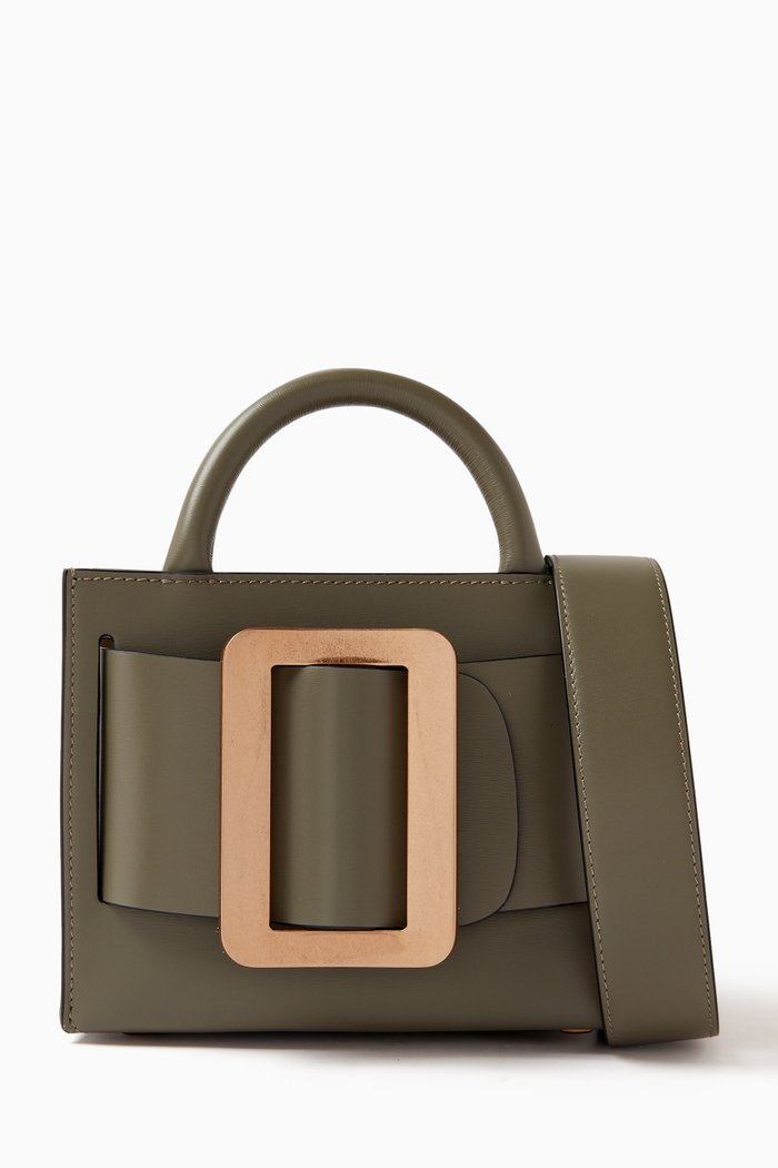 

Bobby 18 Tote Bag in Calfskin, Green