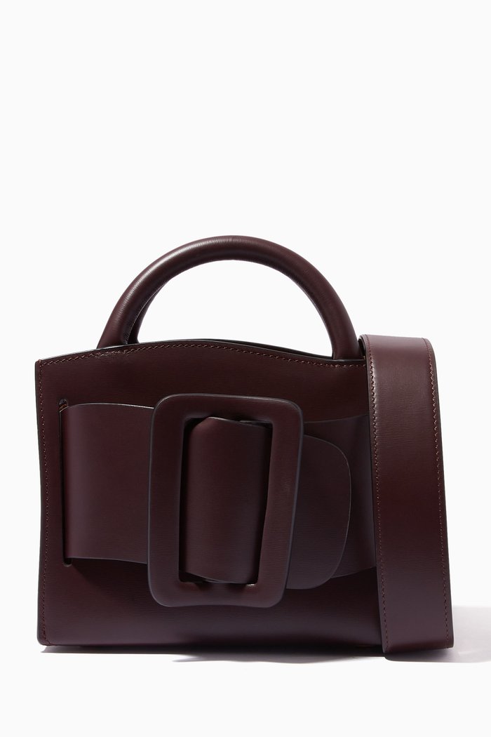 

Bobby 18 Tote Bag in Calfskin, Brown