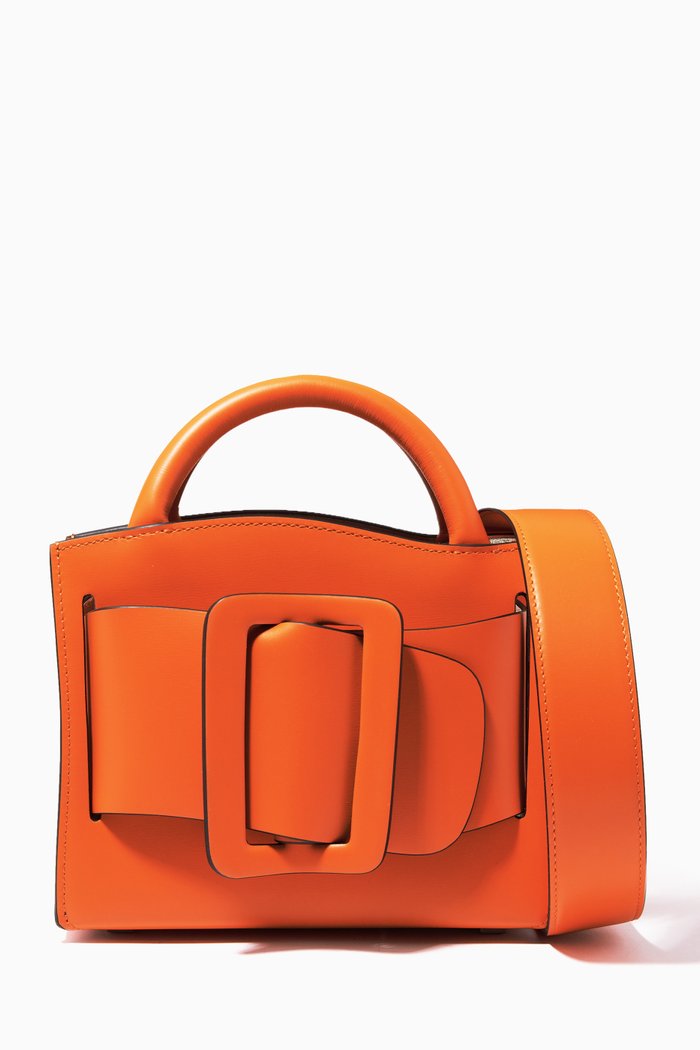 

Bobby 18 Tote Bag in Calfskin, Orange
