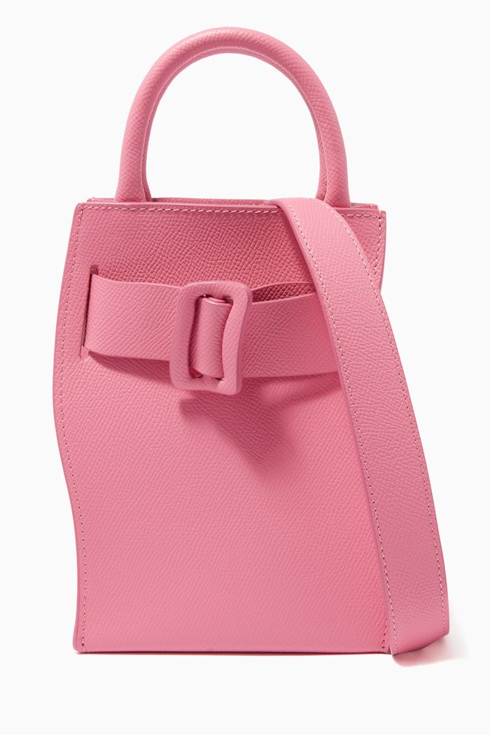 

Bobby Tourist Gala Tote Bag in Palmellato Calfskin, Pink