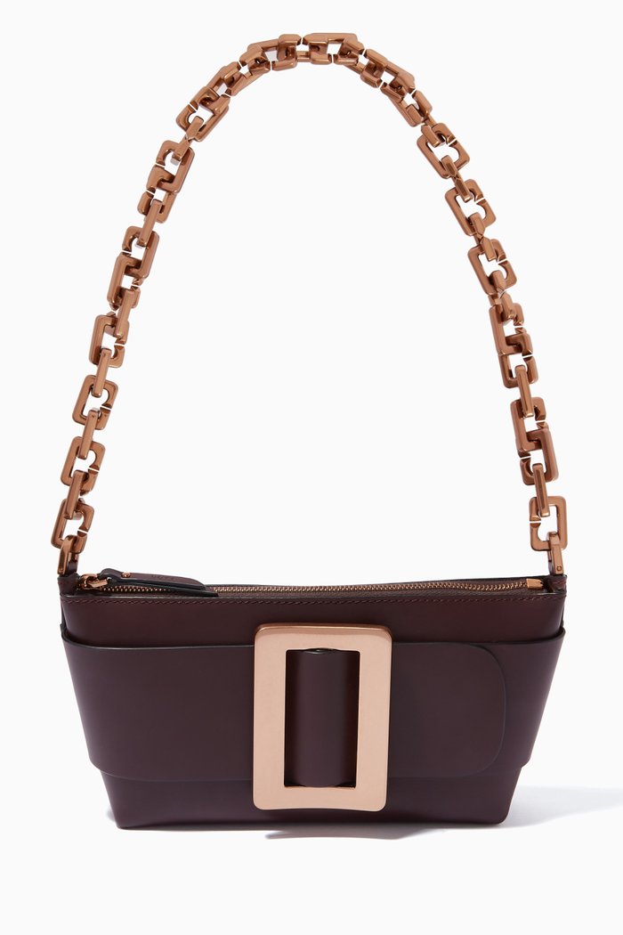 

Travel Case Crossbody Bag in Calfskin, Brown