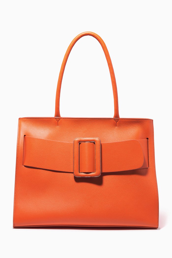 

Bobby Soft Tote Bag in Calfskin Leather, Orange