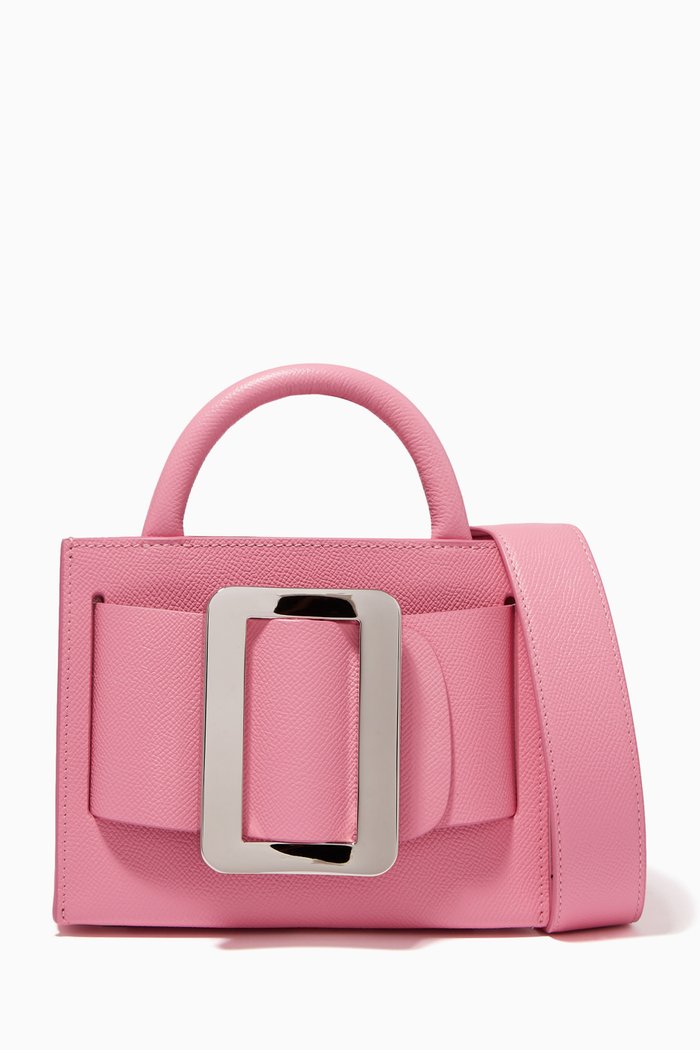 

Bobby 18 Bucket Bag in Leather, Pink