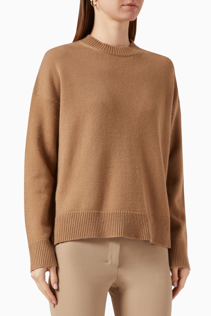 

Venezia Sweater in Cashmere-wool Blend, Brown