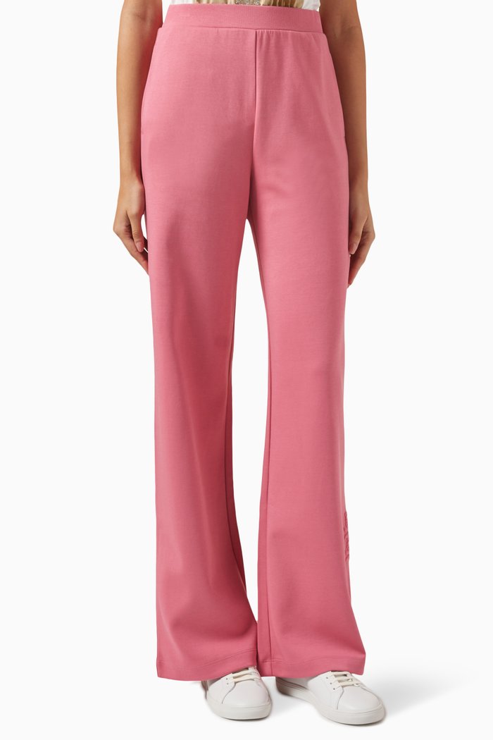 

Taro Wide-leg Pants in Technical-jersey, Pink