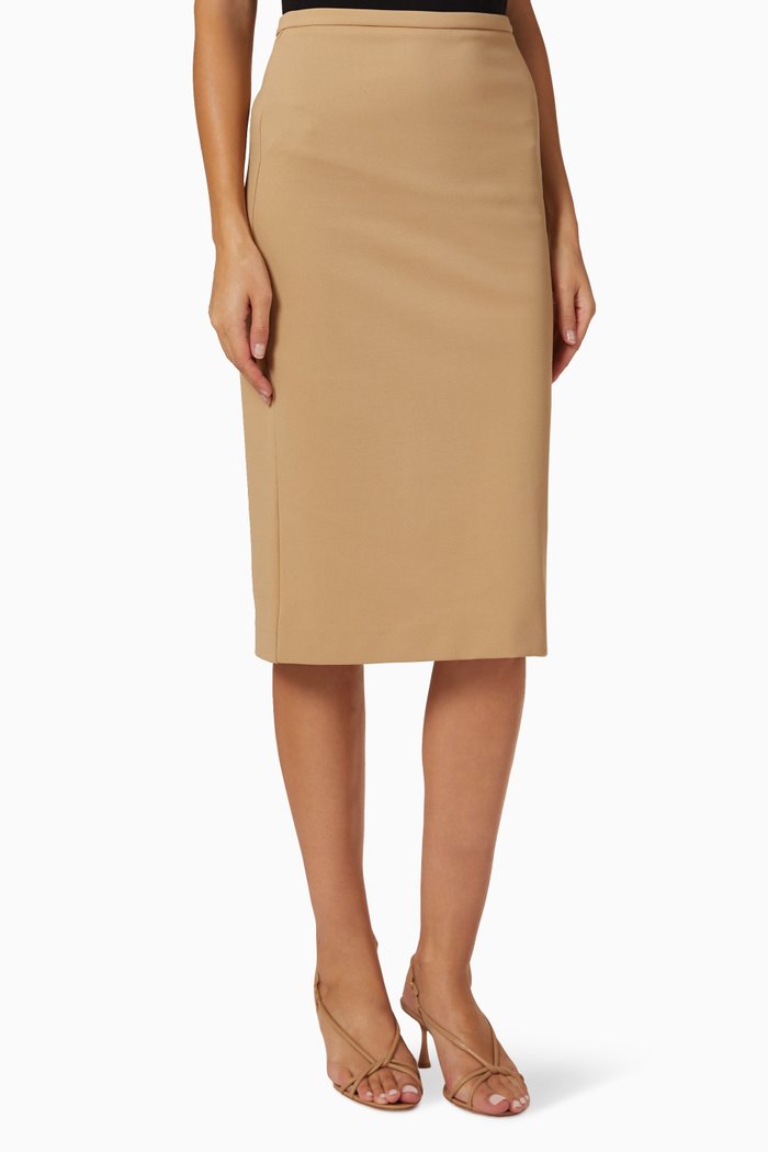 

Felice Midi Skirt in Jersey, Neutral