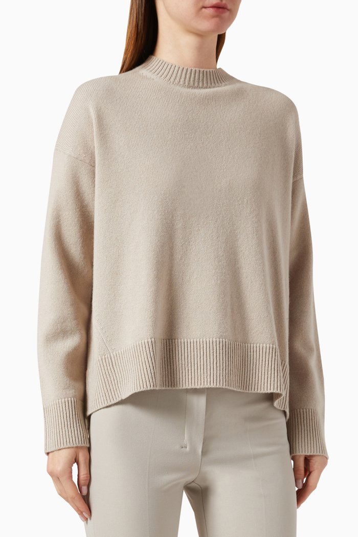 

Venezia Sweater in Cashmere-wool Blend, Neutral
