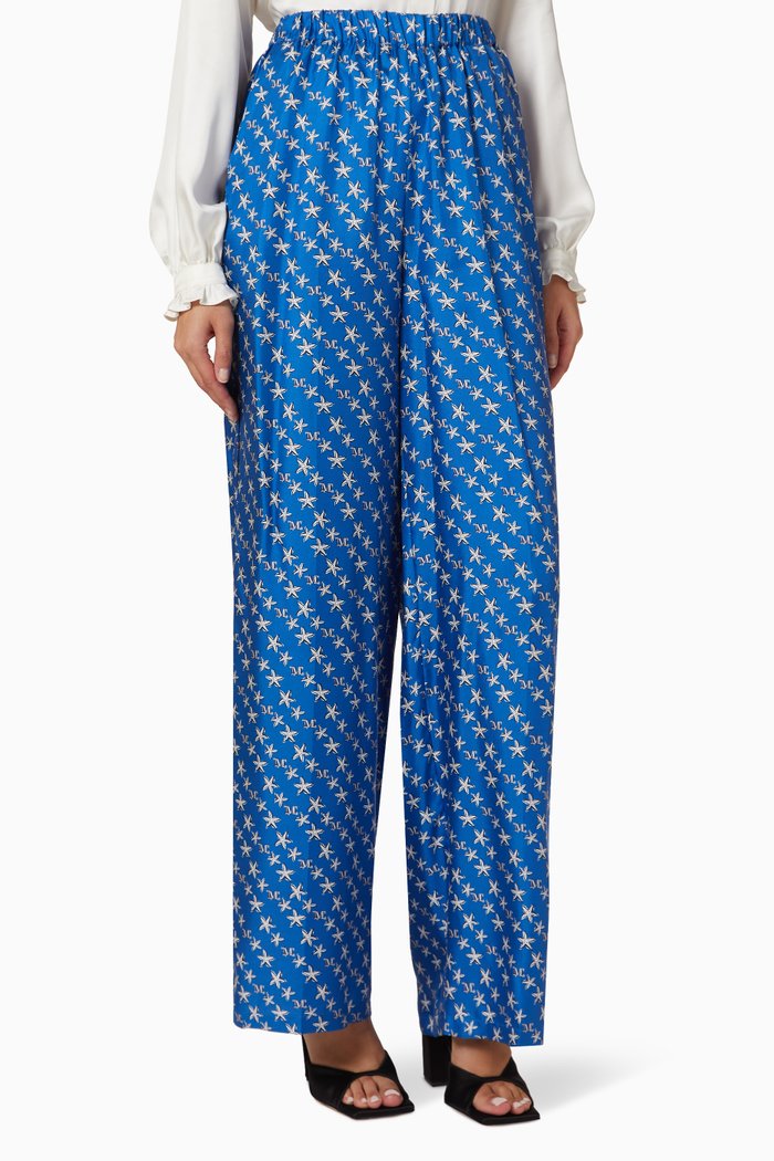 

Anversa Pants in Silk, Blue