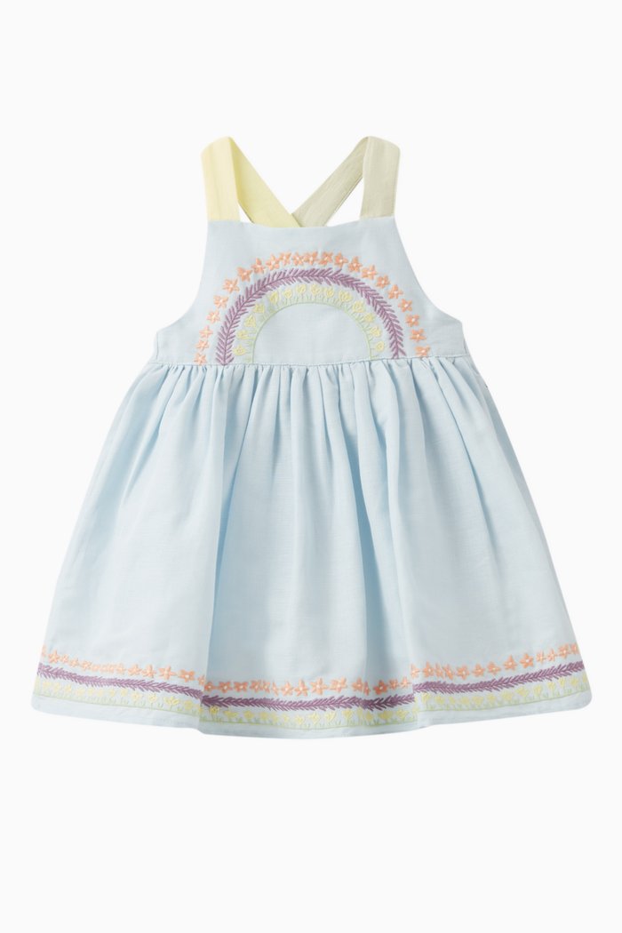 

Rainbow Dress and Bloomers, Set of Two, Blue