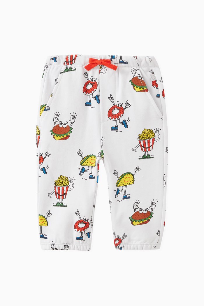 

Food-printed Sweatpants in Cotton, Multicolour
