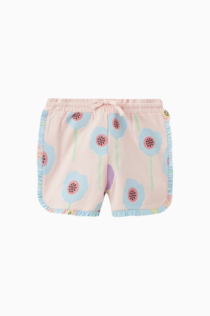 

Floral Print Shorts in Sustainable Cotton, Pink