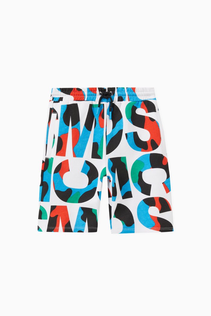 

Monogram Print Shorts in Cotton, Multicolour