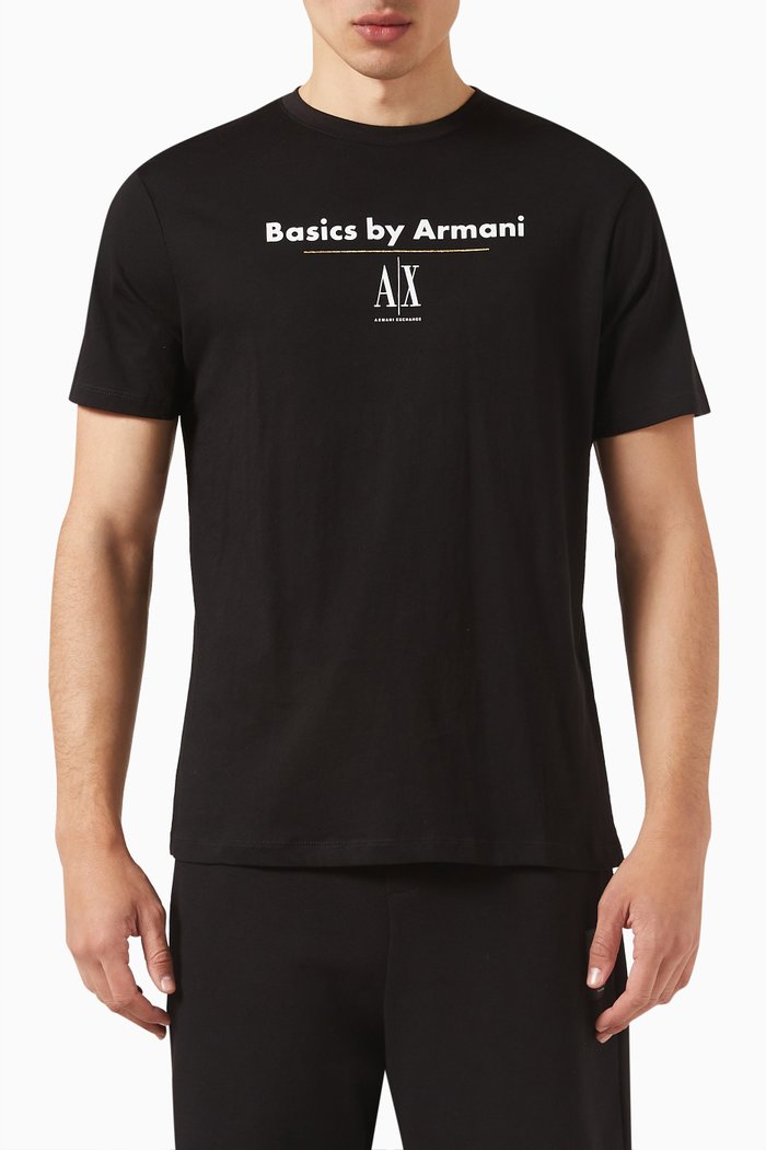 

Logo T-shirt in Cotton Jersey, Black