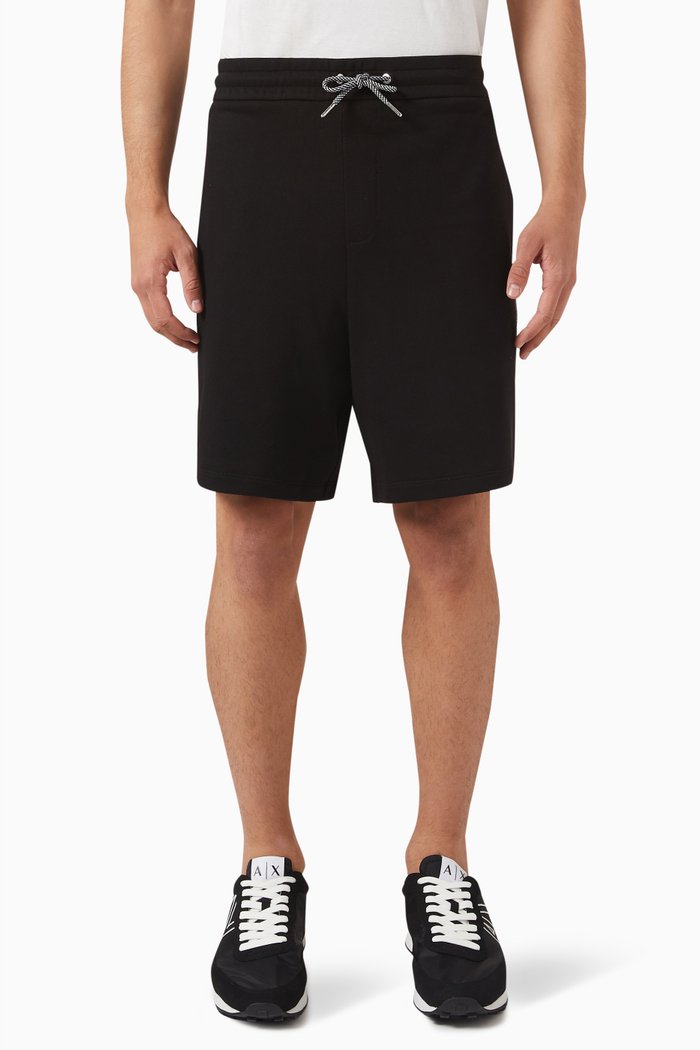 

Sweat Shorts in Cotton Jersey, Black