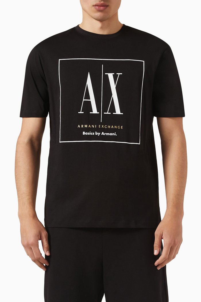 

Logo T-shirt in Cotton Jersey, Black