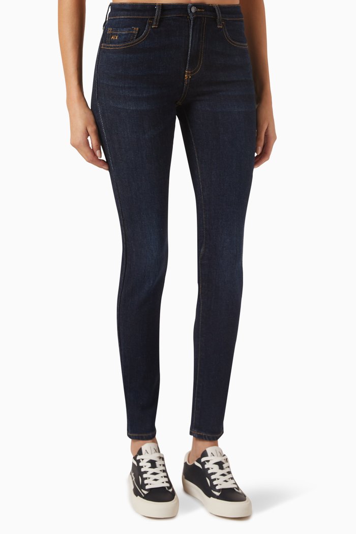 J01 Super Skinny Jeans in Denim, Blue