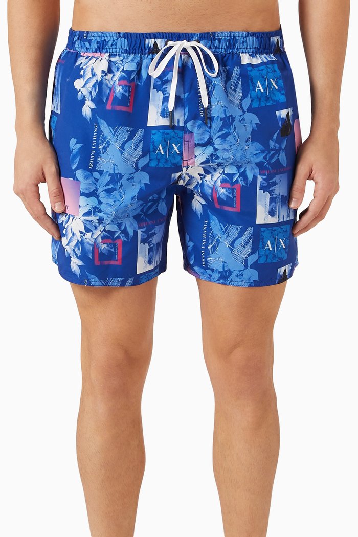 

Floral Print Swim Shorts in Nylon, Multicolour