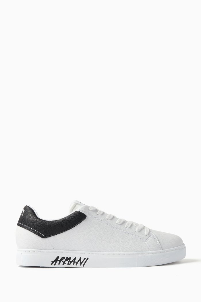 

Paris Low Top Sneakers in Leather, White
