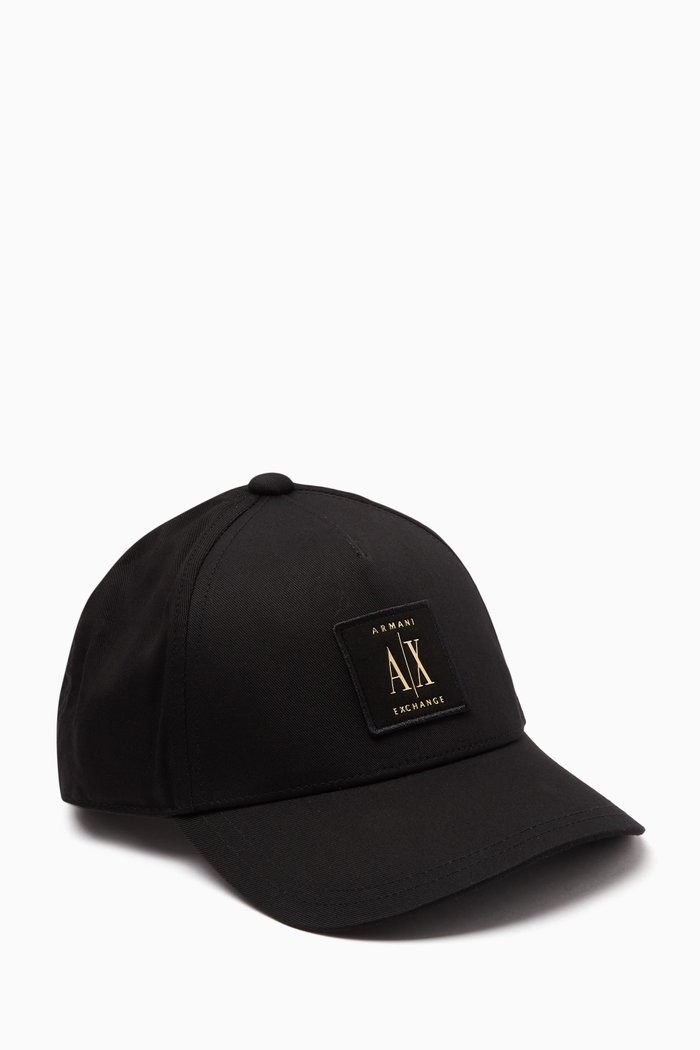 

AX Icon Project Baseball Cap in Gabardine, Black