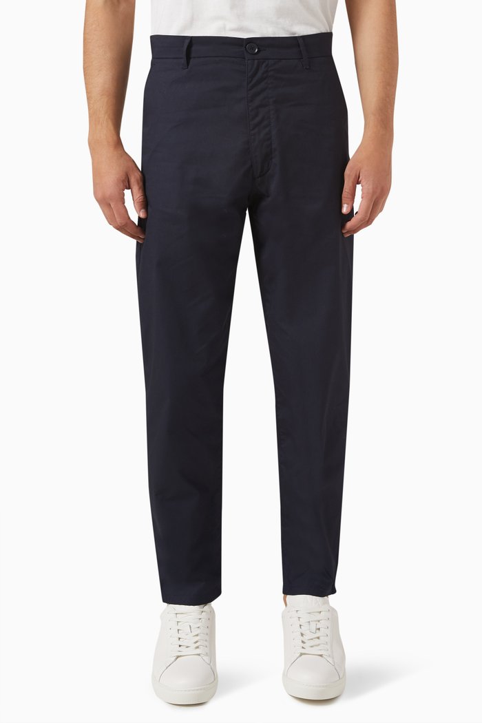 

Formal Pants in Cotton, Blue