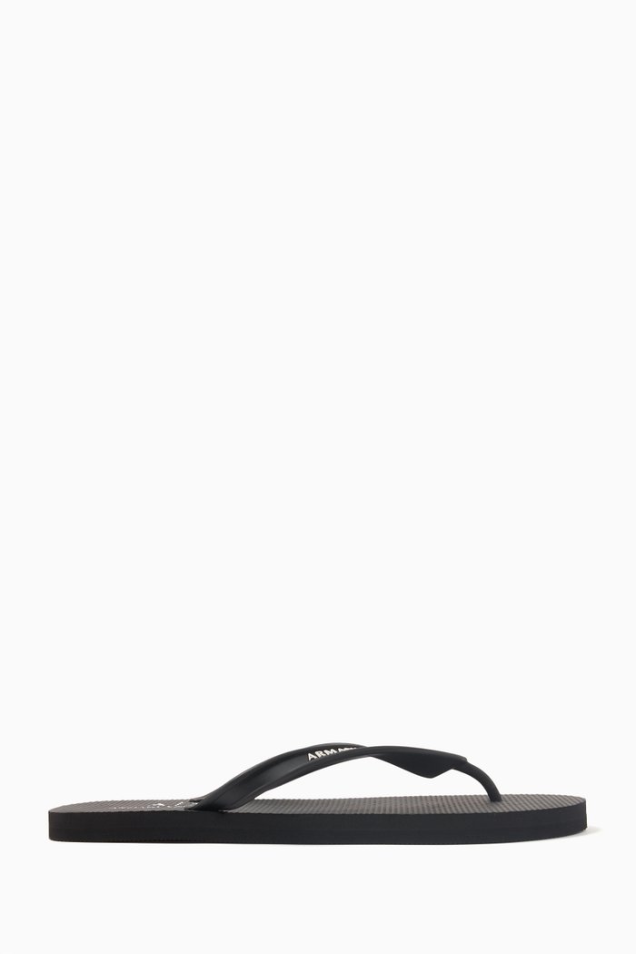 

Logo Flip Flops in EVA, Black